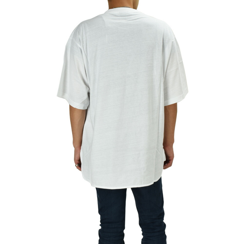 ディーゼル Tシャツ ビッグシルエット カットソー 半袖 クルーネック ホワイト 白 T-DELPHONE メンズ