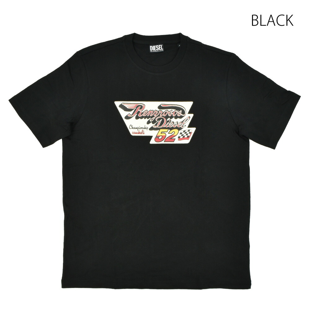 DIESEL◆クルーネック プリント Tシャツ 半袖 ロゴ入り DIESEL ディーゼル Tシャツ クルーネック 半袖 メンズ 00SEFZ