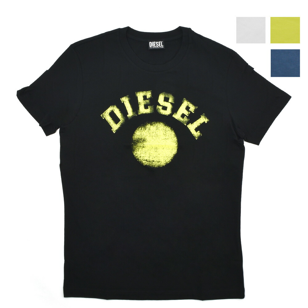 DIESEL Tシャツ L ロゴ 半袖 ブラック ディーゼル