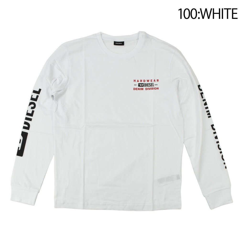 期間限定送料無料 ディーゼル ロンt Tシャツ カットソー ブラック ホワイト メンズ 新しいコレクション Studiostodulky Cz