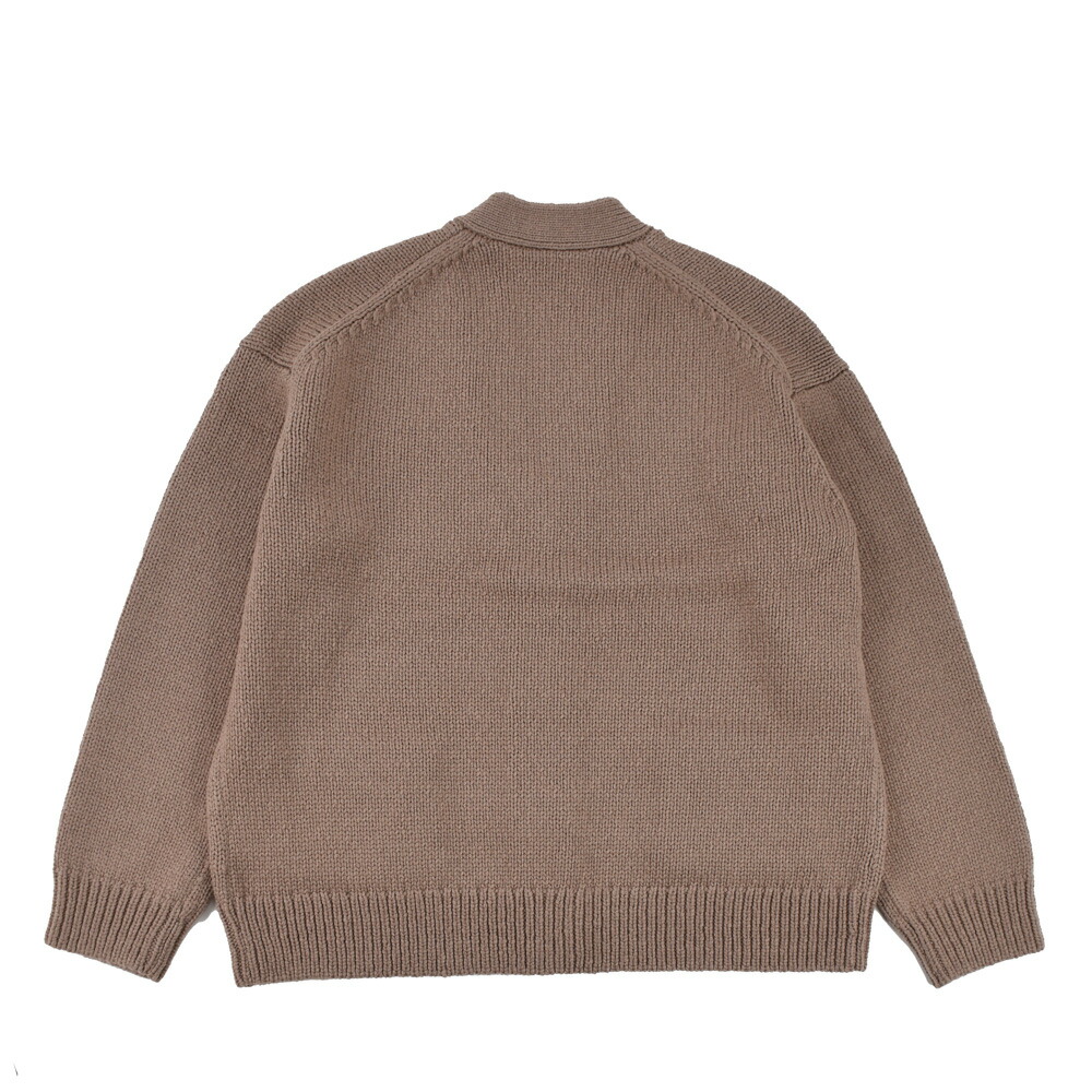 アクネストゥディオズ カーディガン レディース ニット Vネック ライトブラウン Acne Studios Relaxed Cardigan a60336-adv10_02.jpg