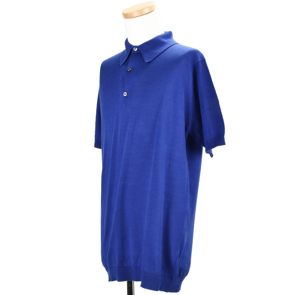 JOHN SMEDLEY ジョンスメドレー 半袖ポロシャツ コットン ネイビー アウトレット】JOHN SMEDLEY ジョンスメドレー 半袖 ポロシャツ