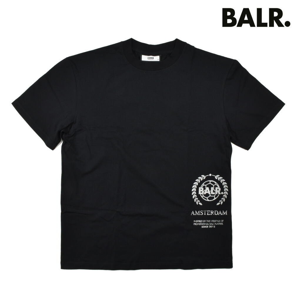 【SALE】ボーラー Tシャツ カットソー ロゴプリント ブラック 黒 CREST PRI AMSTERDAM BOX FIT メンズ BALR. T- SHIRT : balr-b11121017 : クラウドシューカンパニーYahoo!店 - 通販 - Yahoo!ショッピング