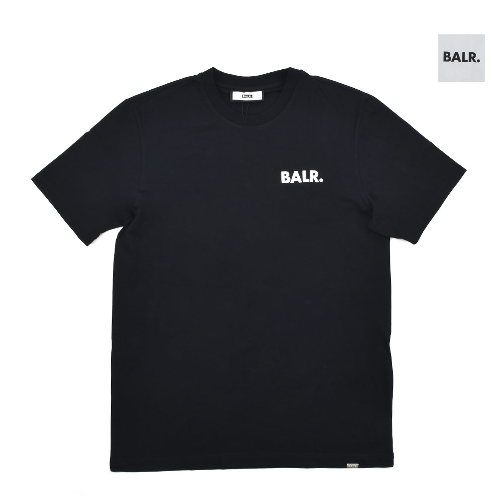 【国内発送】BALR. Tシャツ カットソー 半袖 b11121047blk BALR. ボーラー 半袖 Tシャツ Brand straight t-Shirt B1112