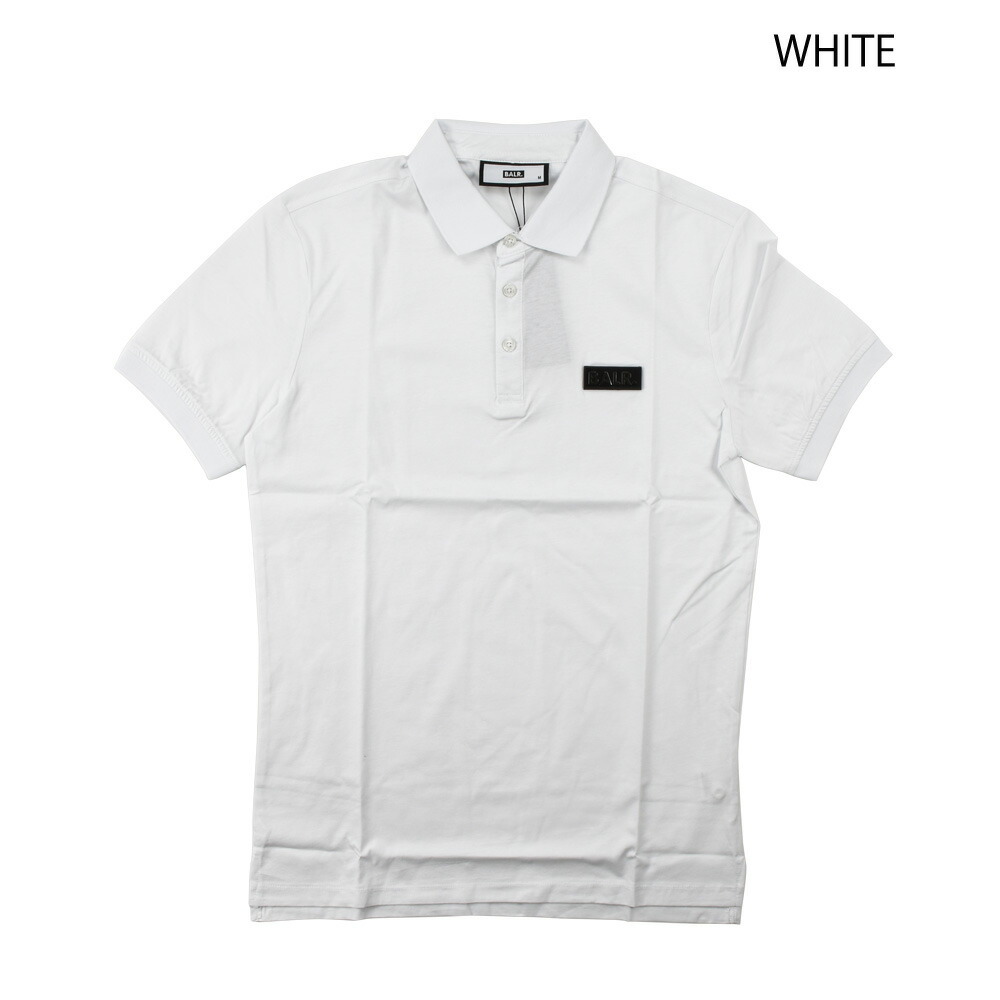 ボーラー ポロシャツ 半袖 ワンポイントロゴ ブラック ホワイト 黒 白 