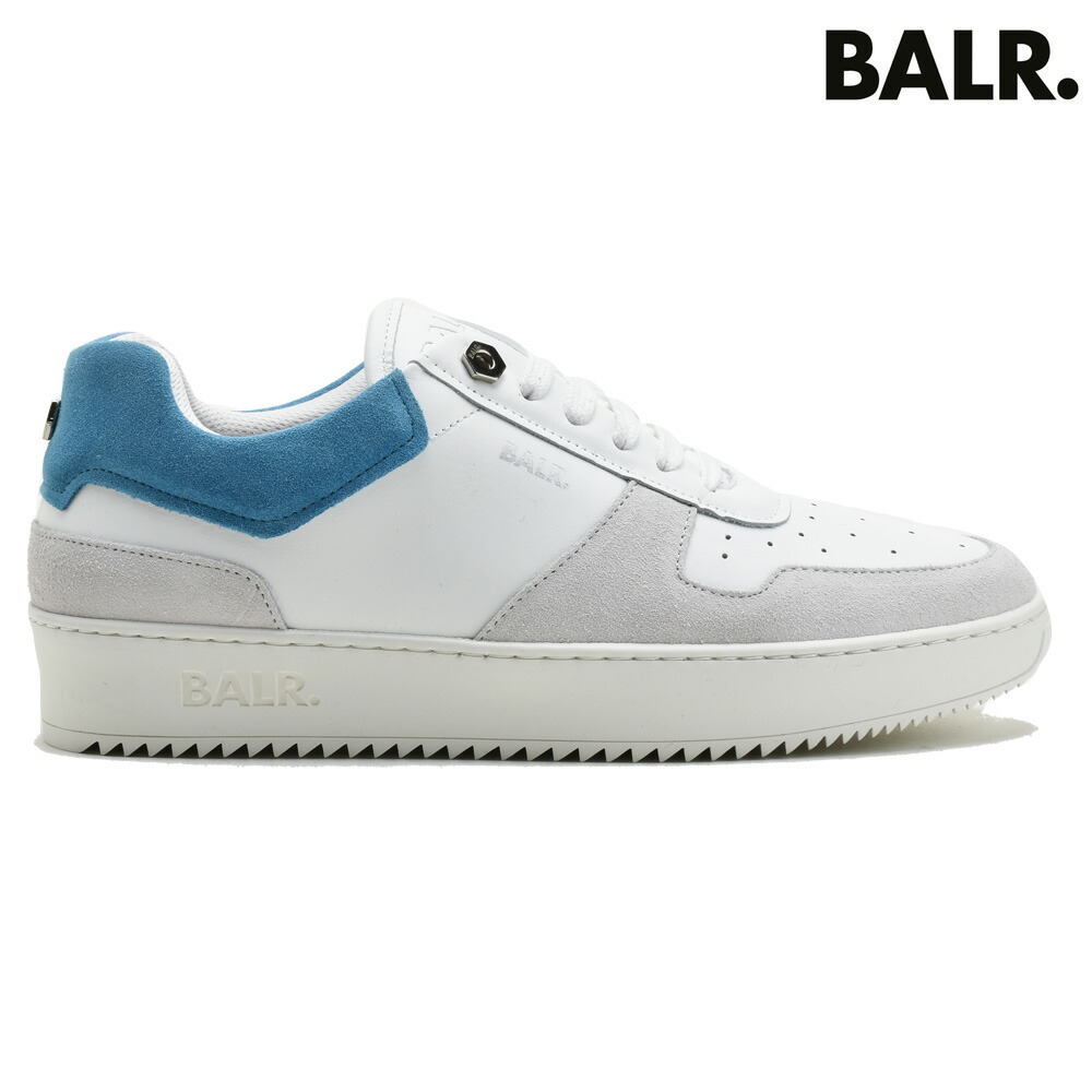 ボーラー スニーカー ローカット ホワイト スカイブルーメンズ BALR