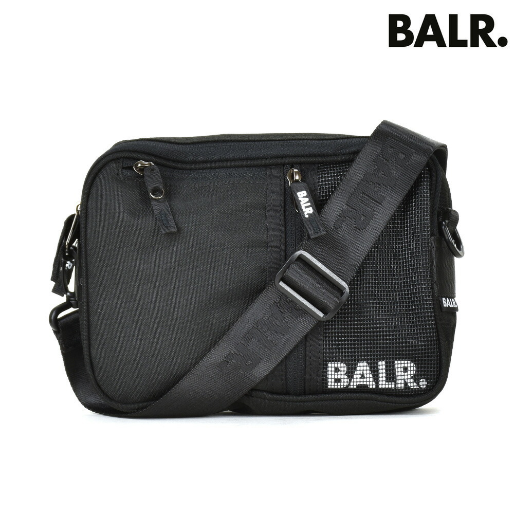 当店在庫してます！ BALR. 黒 ブラック ポーチ バッグ ミニショルダー ボーラー 旅行かばん・小分けバッグ