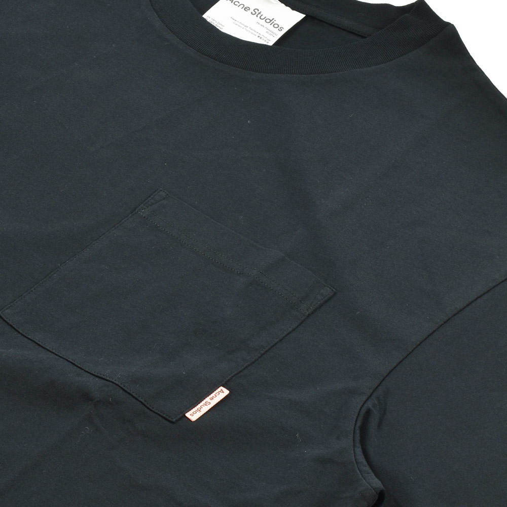 【Acne studios】アクネ Tシャツ ポケット ブラック/ホワイト Acne Studios - M 新品 アクネ ストゥディオズ ワイド Tシャツ