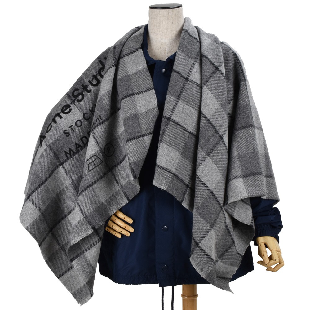 【送料込】アクネストゥディオズの大判ウールストール Acne Studios アクネストゥディオズ ストール スカーフ 大判