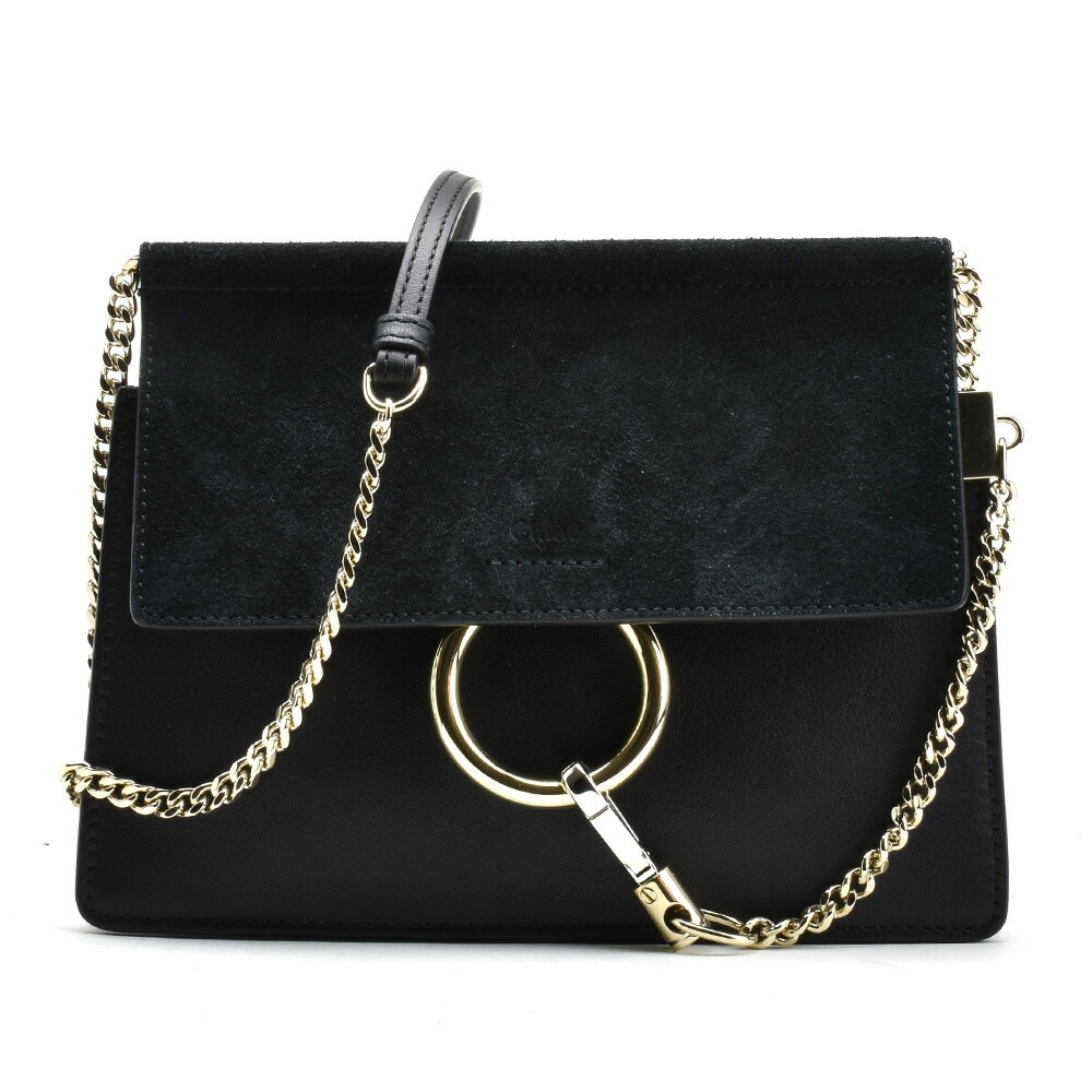 Chloe クロエ ショルダーバッグ 鞄 フェイ ブラック FAYE