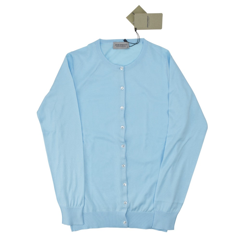 JOHN SMEDLEY ニット・セーター 青 4119424J0007 JOHN SMEDLEY ジョンスメドレー カーディガン セーター ライト