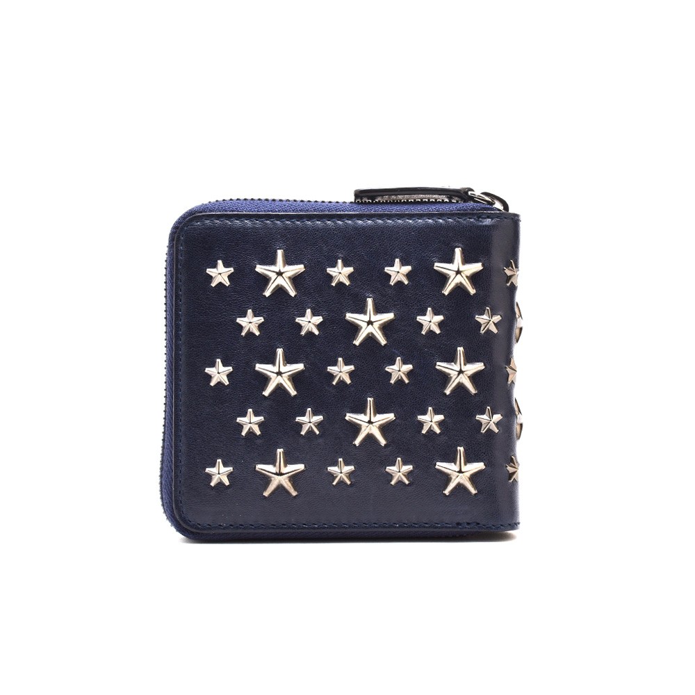 JIMMY CHOO ジミーチュウ スタースタッズ付き 二つ折り財布