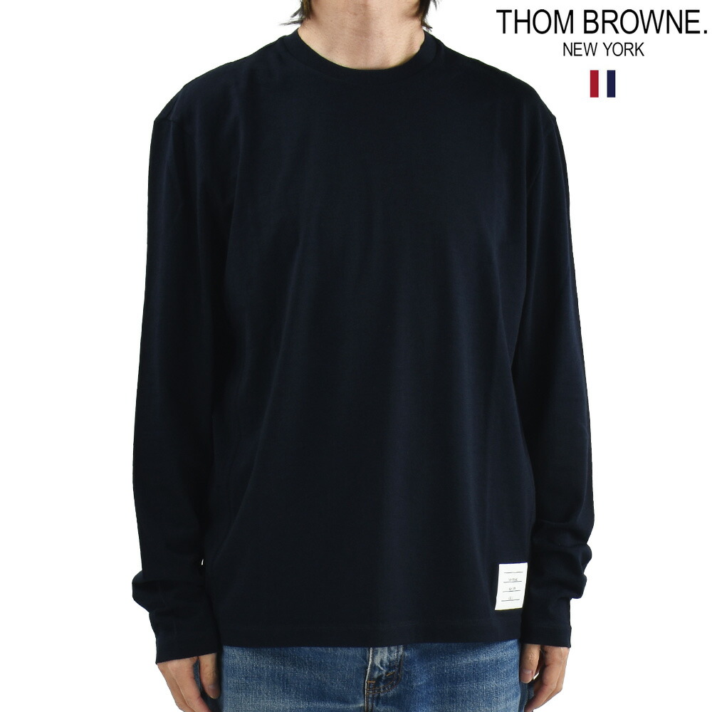 並行輸入品】トムブラウン THOM BROWNE ロンT メンズ ウールジャージー