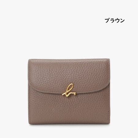 アニエスベー agnes b 財布 折財布 レザー 三つ折り ウォレット The bの画像