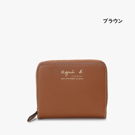 アニエスベー agnes b 財布 折財布 レザー 二つ折り ウォレットの画像