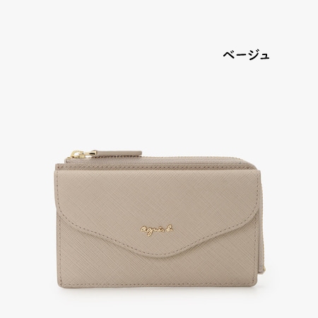 アニエスベー フラグメントケース ケース カードケース ベージュ agnes b.（アニエスベー） agnes b 財布 カードケース コインケース