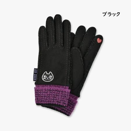 ANNA SUI（アナスイ） 手袋 グローブ TITI ムートン調 スマホ対応