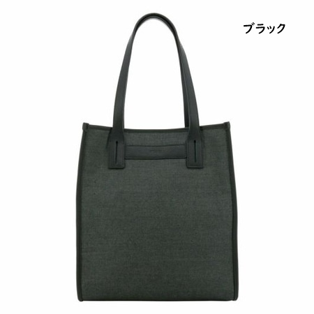 コムサメン ビジネス トートバッグ 肩掛け A4収納可 レザー チェッカー柄 紺 ccmca-7101.jpg
