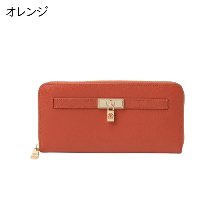 クレイサス CLATHAS 財布 イヴェット ラウンド長財布 チャーム カメリア  レディースの画像