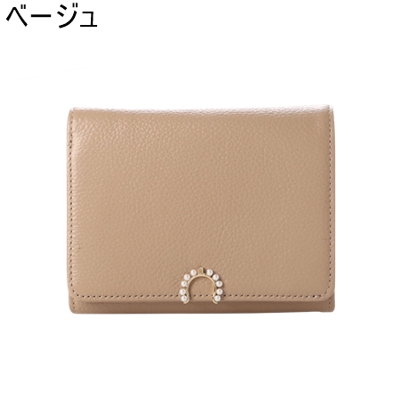 ◆【送料無料】【ラッピング無料】ランバン オン ブルー LANVIN en Bleu 財布 折財布 サンドニ 二つ折り中Lファスナー財布の画像