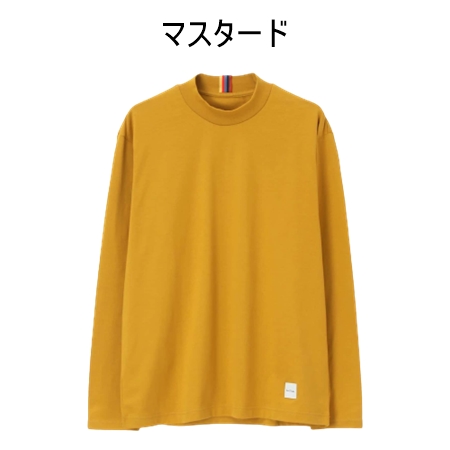 ポール・スミス Paul Smith Tシャツ ストライプタブ モックネック ロングスリーブTシャツ