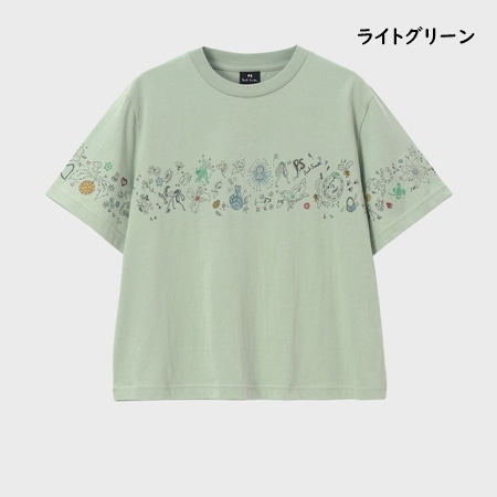 ポールスミス Paul Smith Tシャツ ウィメンズ Doodle Art アニマルロゴ 半袖 綿100%の画像