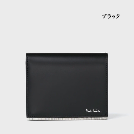 ポールスミス Paul Smith 財布 折財布 メタルシャドーストライプミニ財布の画像