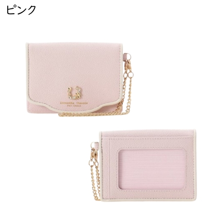 サマンサタバサプチチョイス Samantha Thavasa Petit Choice パスケース フープラインビジュー 馬蹄 定期 レディース_1