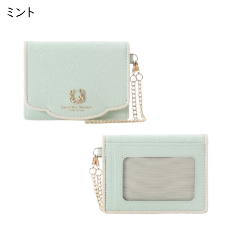 サマンサタバサプチチョイス Samantha Thavasa Petit Choice パスケース フープラインビジュー 馬蹄 定期 レディース_3