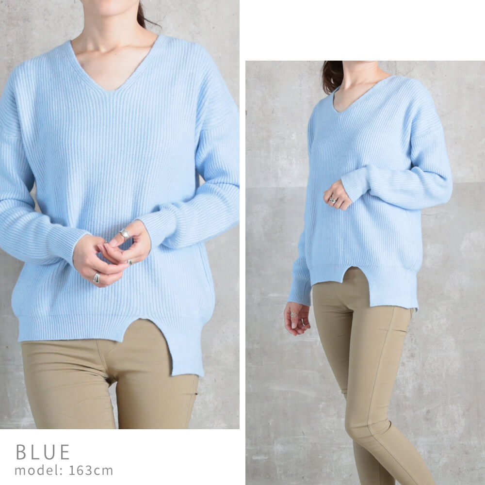 ニットトップス 全10色×7サイズ！大きサイズ Vネック ゆるニット ゆったり プルオーバー リブ 冬 セーター Vネック ニット 全10色×7サイズ！大きサイズ 秋 春 シンプル 無地 リブニット 即納 ニット vネック レディース セーター プルオーバー リブニット