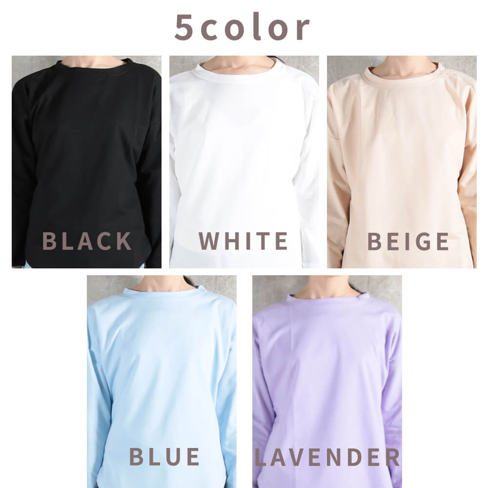 トップス カットソー tシャツ レディース 長袖 七分袖 レイヤード