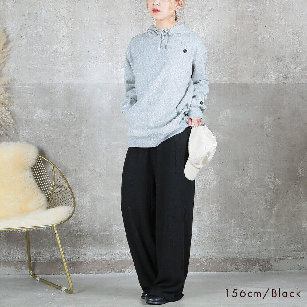 リブニット フレア パンツ 大きいサイズ レディース ニットパンツ