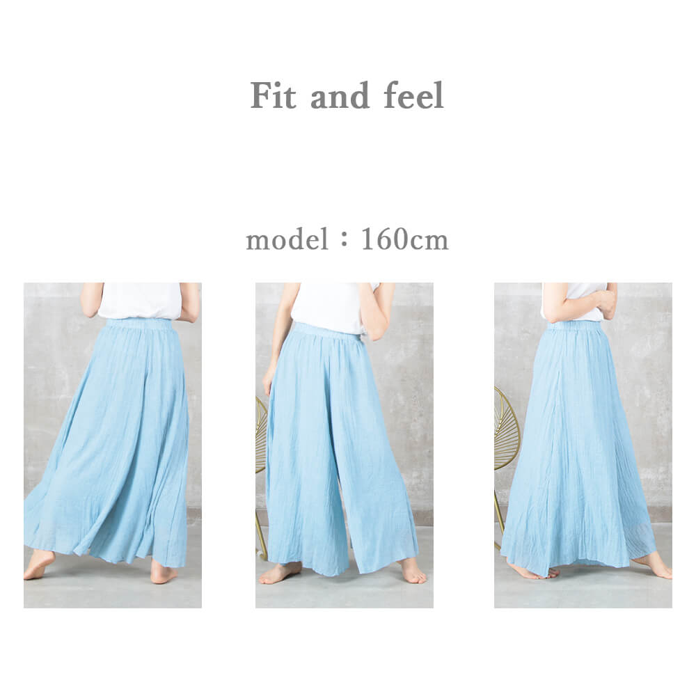 フレアパンツ リネン ワイドパンツ リネンパンツ レディース