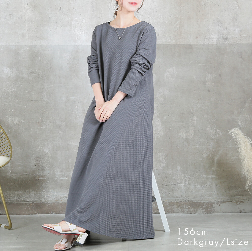 ワンピース レディース 2way ロング マキシ丈 ロング丈 ワンピ 長袖