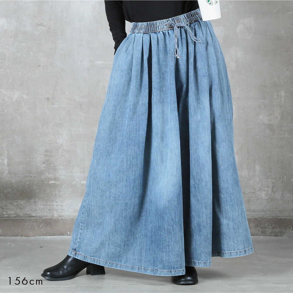 デニム ワイドパンツ フレアパンツ ロングパンツ ボトムス