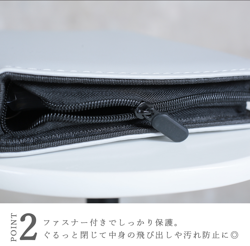 バインダー 3穴 a4 コレクトブック トレカファイル ラウンドファスナー
