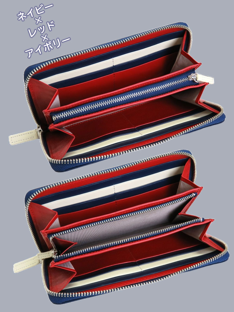 長財布 革 本革 大容量 メンズ レディース ラウンドファスナー 小銭入れあり 牛革 マルチカラー おしゃれ ラッピング ギフト 母の日 父の日 | CLuaR | 06