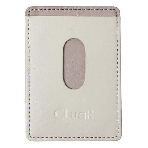 名入れ可 スマホ用カードポケット 本革 レザー 粘着カードホルダー カード収納 スマートカードケース バイカラー メンズ レディース ギフト | CLuaR | 05