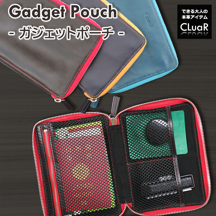 Yahoo! Yahoo!ショッピング(ヤフー ショッピング)名入れ可 ガジェットポーチ 小型 トラベル 本革 革 レザー 小物収納 ラウンドファスナー コンパクト ビジネス メンズ レディース ギフト 就職祝 餞別 誕生日