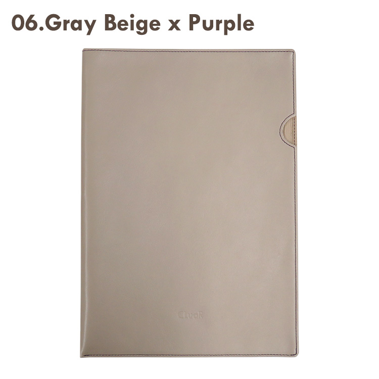 名入れ ドキュメントファイル A4 革 クリアホルダーカバー ビジネス 書類ケース レザーファイル 本革 牛革 ギフト 就職祝 餞別 誕生日 父の日 | CLuaR | 06