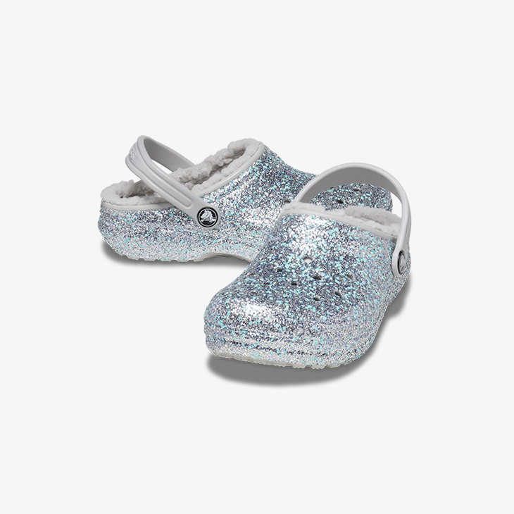 クロックス サンダル 《Ks》 Classic Lined Glitter Clog K クラシック