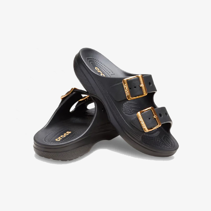 クロックスサタデー メタリックバックルサンダルウィ メンズブラック crocs crocs（クロックス） サンダル メンズ 《Ws》 Saturday Metallic