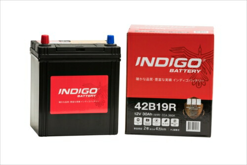 Amazon | INDIGO インディゴ カーバッテリー 42B19R サクシード