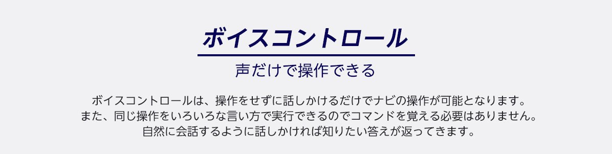 ボイスコントロール