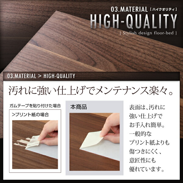 棚・コンセント付きフロアベッド スタンダードポケットコイルマットレス付き シングル