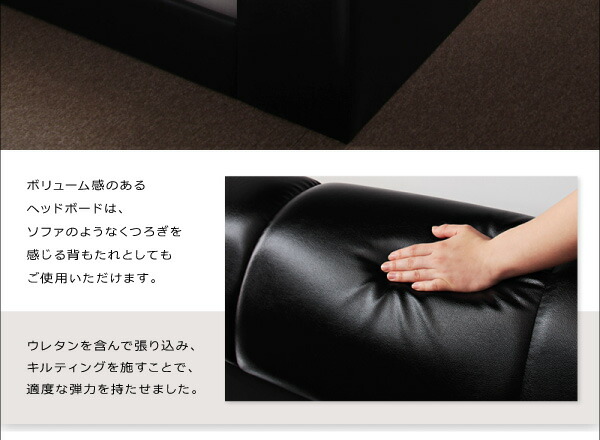 モダンデザインフロアベッド プレミアムボンネルコイルマットレス付き シングル 組立設置付_8