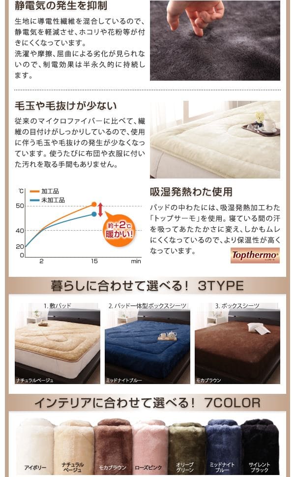 パッド一体型ボックスシーツ コットン100%タオル ワイドキング | ボックスシーツ ベッドシーツ パッド一体型 ワイドキング コットン コットン10