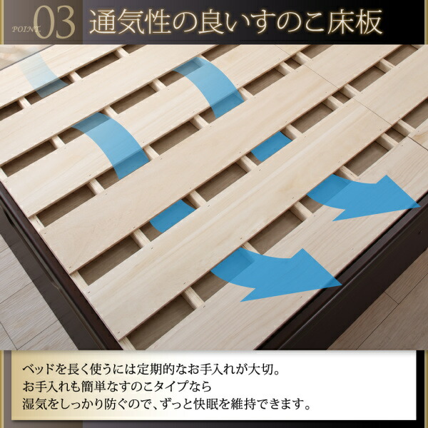 収納付きベッド シングルベッド セミダブルベッド 収納 収納付き 収納ベッド 大容量 収納ボックス 布団 敷き布団 薄型スタンダードボンネルコイルマッ_8