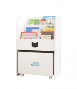 子供用 収納 落書きが消せる ホワイトキッズ収納シリーズ 絵本ラック 男の子向け シンプル モダン 家具 インテリア 収納 棚 ラック 子ども部屋 キ