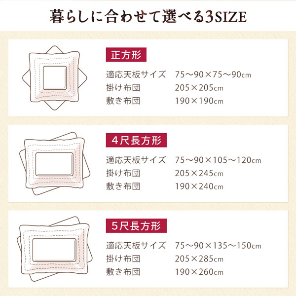 こたつ こたつ布団 おしゃれ アートモダンなモザイクデザインこたつ布団 こたつ用掛け布団単品 4尺長方形(80×120cm)天板対応_12
